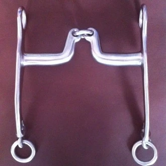 Mors Camargue ponté brisé Cuivre / Inox / Rouleaux